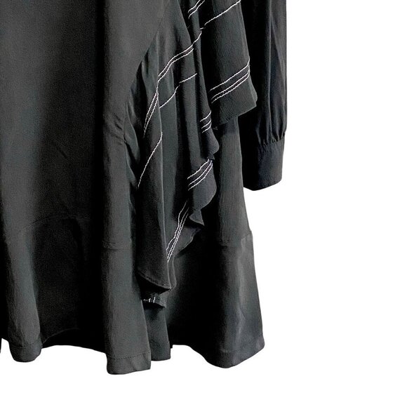Iro Nine Black Silk Blend Long Sleeve Dress, size 36 EU/S - Picture 10 of 15